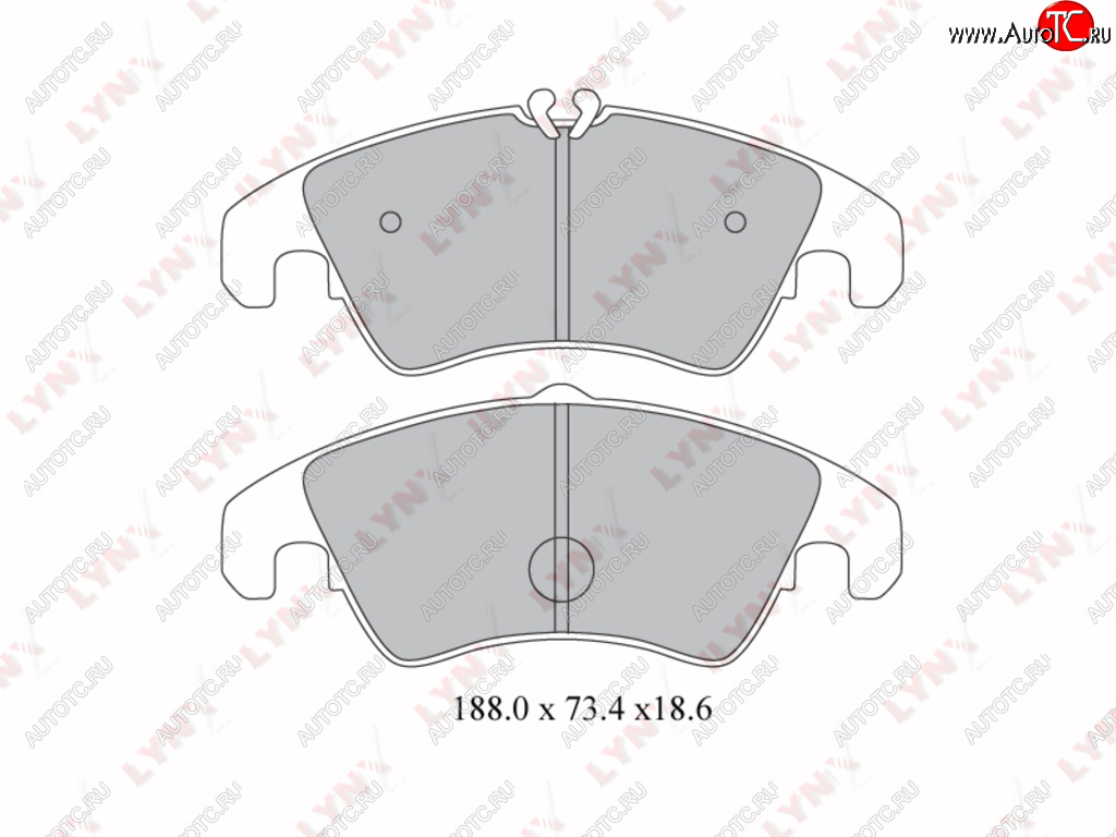 3 479 р. Колодки тормозные передние(4шт.) LYNX Audi A4 B6 седан (2000-2006)  с доставкой в г. Краснодар