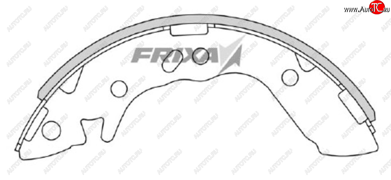 1 299 р. Колодки тормозные задние барабанные (4шт.) HANKOOK FRIXA Hyundai Accent седан ТагАЗ (2001-2012)  с доставкой в г. Краснодар