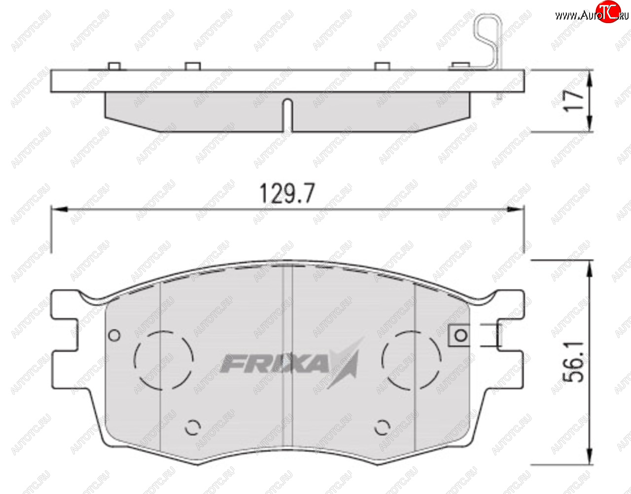 889 р. Колодки тормозные передние (4шт.) HANKOOK FRIXA KIA Rio 4 FB дорестайлинг седан (2016-2020)  с доставкой в г. Краснодар