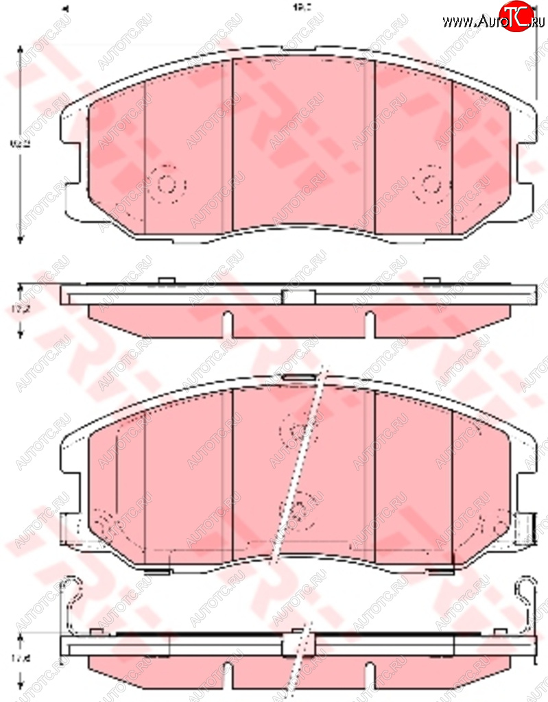 7 499 р. Колодки тормозные передние (4шт.) TRW  Chevrolet Captiva (2006-2011), Opel Antara (2006-2010)  с доставкой в г. Краснодар