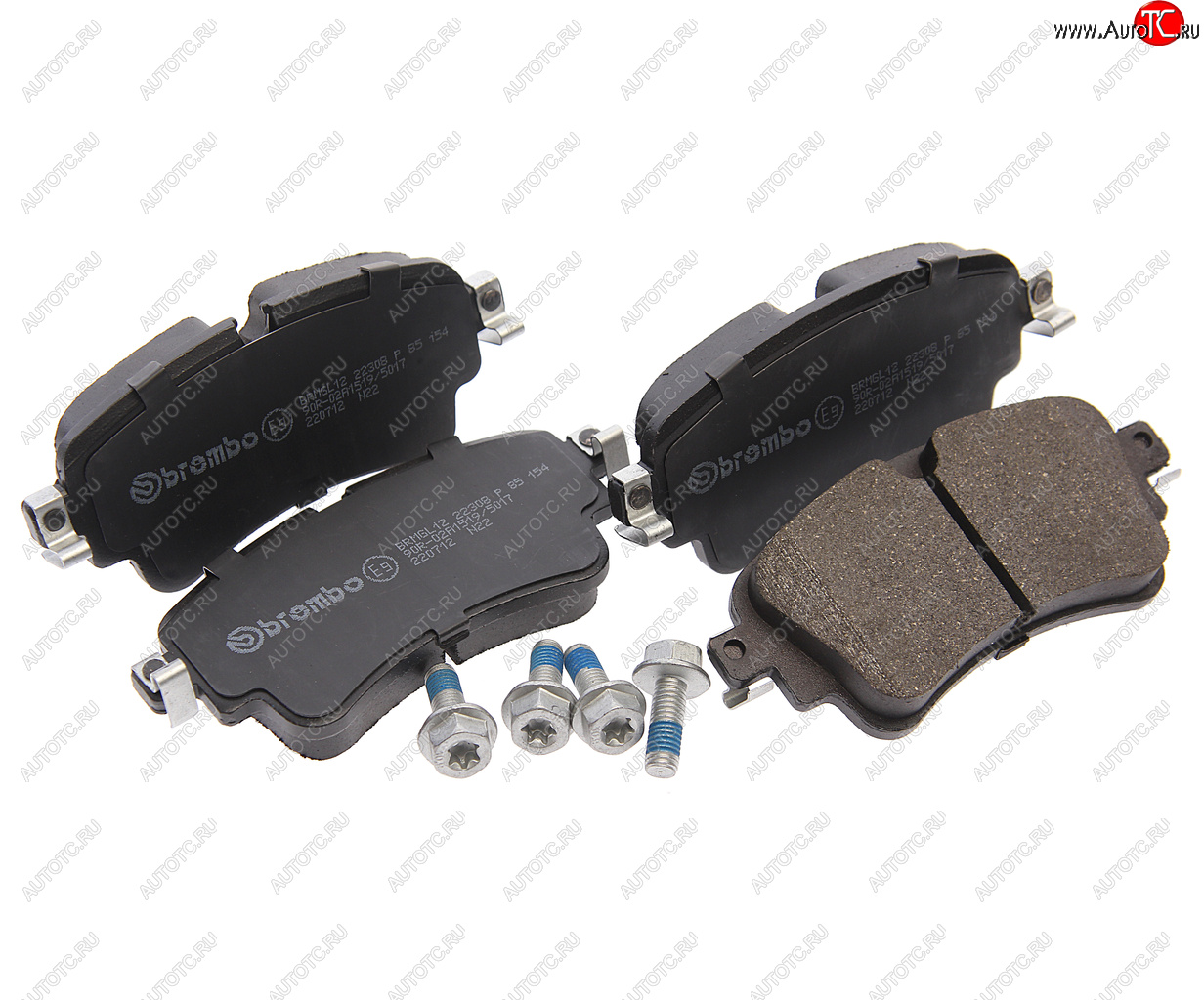 5 299 р. Колодки тормозные задние BREMBO  Audi A4 Allroad ( B8,  B9) (2011-2022), Audi Q7  4M (2015-2022), Volkswagen Touareg ( GP,  NF,  CR) (2002-2024)  с доставкой в г. Краснодар