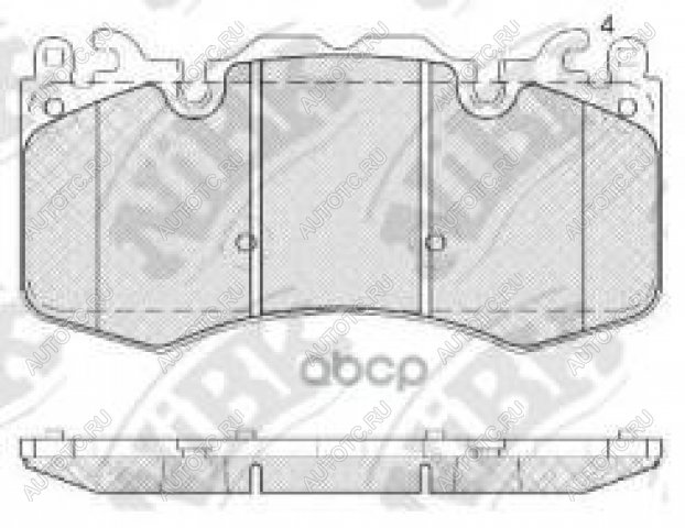 6 999 р. Колодки тормозные передние (4шт.) NIBK Land Rover Range Rover 5 L460 (2021-2024)  с доставкой в г. Краснодар