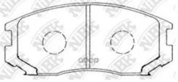 Колодки тормозные передние (4шт.) NIBK Mitsubishi Lancer 9 CS универсал 1-ый рестайлинг (2003-2005)