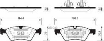 Колодки тормозные передние (4шт.) SANGSIN  E-Class  W211, GL class  X164, ML class ( W163,  W164), R-Class  W251/V251