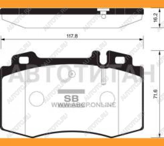 2 689 р. Колодки тормозные передние (4шт.) SANGSIN  Mercedes-Benz C-Class  W203 - S class  W220  с доставкой в г. Краснодар