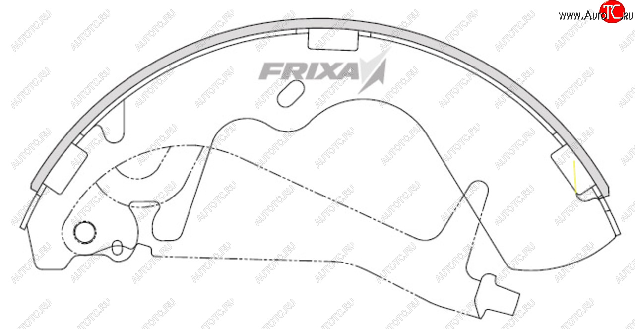 1 649 р. Колодки тормозные передние барабанные (4шт.) HANKOOK FRIXA  Hyundai Starex/H1  A1 (1997-2007) дорестайлинг, рестайлинг  с доставкой в г. Краснодар