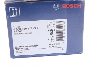 4 069 р. Колодки тормозные передние (4шт.) BOSCH Mercedes-Benz S class W140 Седан (1991-1998)  с доставкой в г. Краснодар. Увеличить фотографию 4