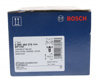 3 599 р. Колодки тормозные передние R17 (4шт.) BOSCH Opel Insignia A дорестайлинг седан (2008-2013)  с доставкой в г. Краснодар. Увеличить фотографию 3