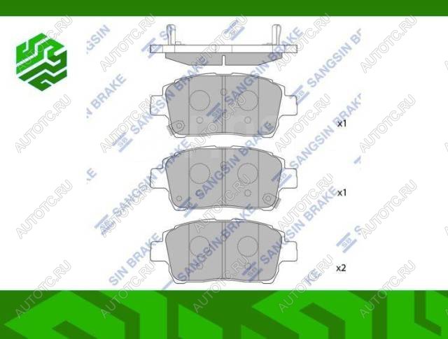 1 469 р. Колодки тормозные передние (4шт.) SANGSIN Toyota Celica T230 (1999-2006)  с доставкой в г. Краснодар