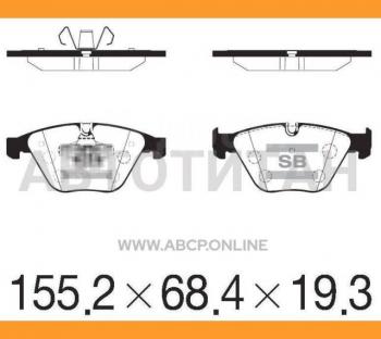 Колодки тормозные передние (4шт.) SANGSIN BMW 3 серия E93 кабриолет дорестайлинг (2006-2010)