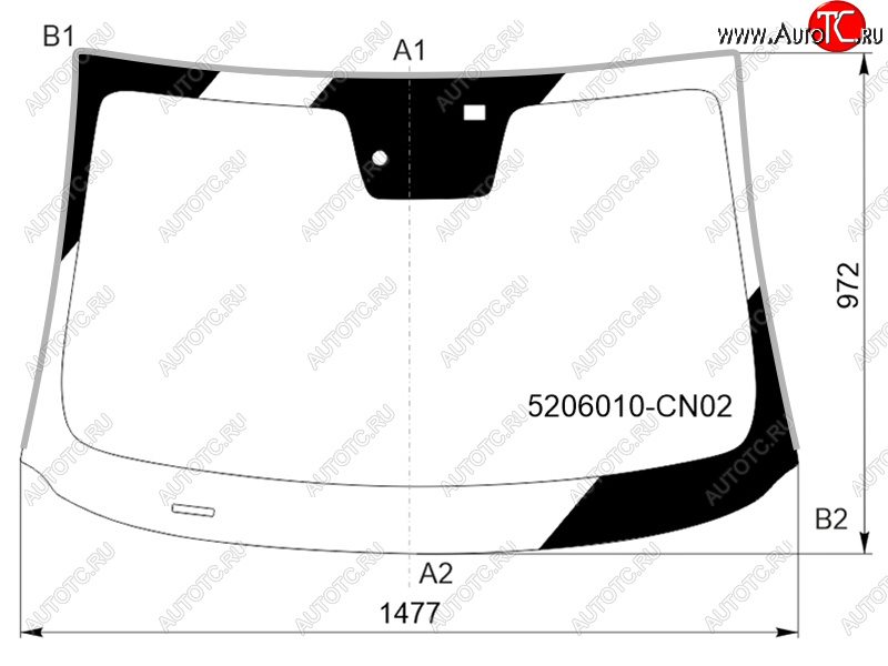 8 849 р. Стекло лобовое (Датчик дождя Молдинг) FUYAO  Changan UNI-T (2020-2024) дорестайлинг, рестайлинг  с доставкой в г. Краснодар