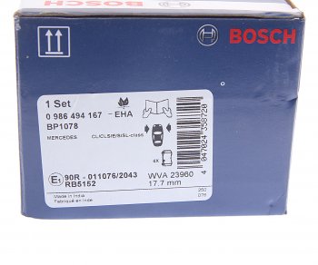 3 299 р. Колодки тормозные передние (4шт.) BOSCH Mercedes-Benz CL class C216 (2007-2010)  с доставкой в г. Краснодар. Увеличить фотографию 4