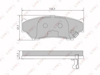 Колодки тормозные передние (4шт.) LYNX  Grand Vitara ( FTB03 3 двери,  3TD62, TL52 5 дверей), Vitara  ET