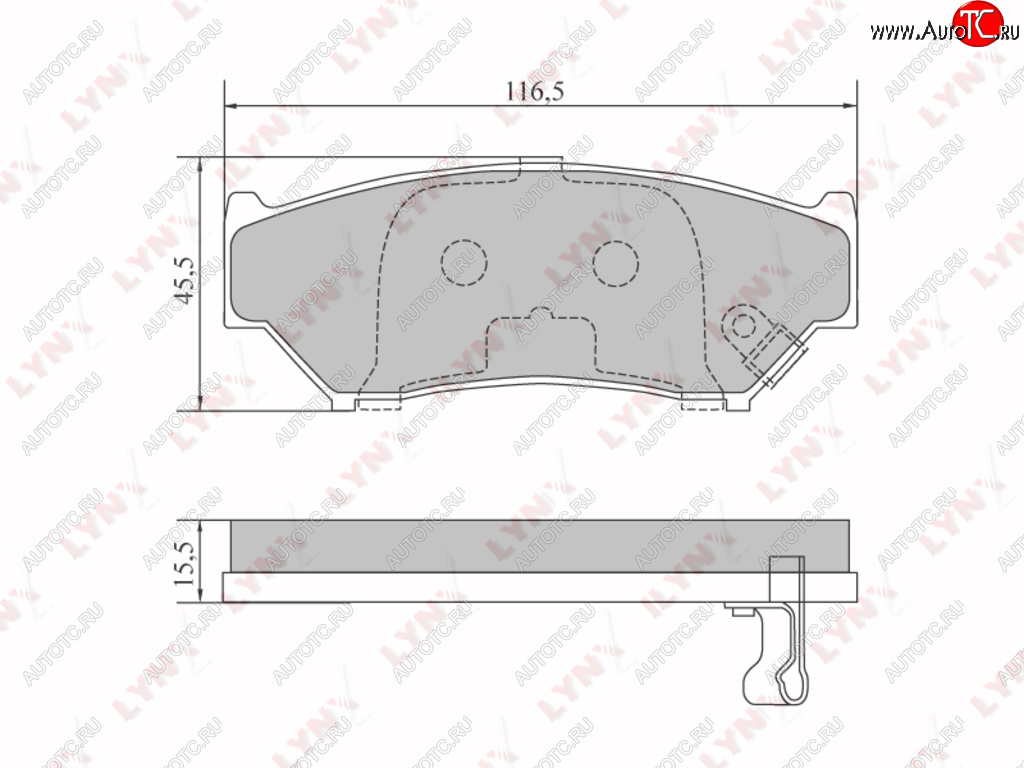 1 289 р. Колодки тормозные передние (4шт.) LYNX  Suzuki Grand Vitara ( FTB03 3 двери,  3TD62, TL52 5 дверей) - Vitara  ET  с доставкой в г. Краснодар