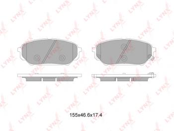 1 999 р. Колодки тормозные передние(4шт.) LYNX Hyundai IX55 EN (2006-2013)  с доставкой в г. Краснодар. Увеличить фотографию 2