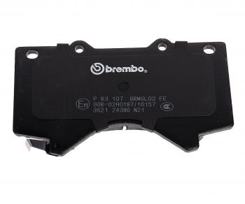 5 999 р. Колодки тормозные передние (4шт.) BREMBO Toyota Land Cruiser 200 1-ый рестайлинг (2012-2015)  с доставкой в г. Краснодар. Увеличить фотографию 5