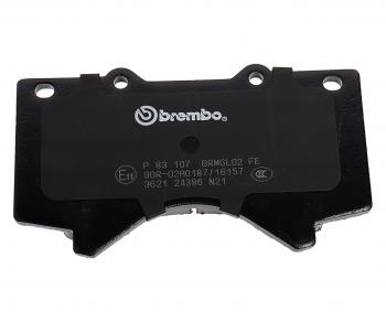 5 999 р. Колодки тормозные передние (4шт.) BREMBO Toyota Land Cruiser 200 1-ый рестайлинг (2012-2015)  с доставкой в г. Краснодар. Увеличить фотографию 3