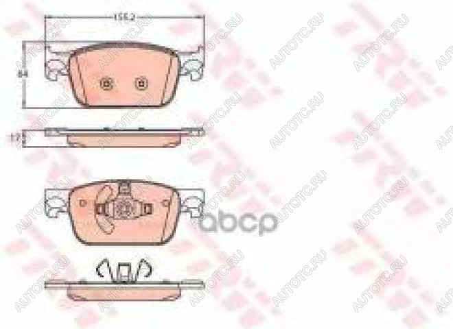 6 649 р. Колодки тормозные передние (4шт.) TRW  Audi A4  B9 - Q5  FY  с доставкой в г. Краснодар