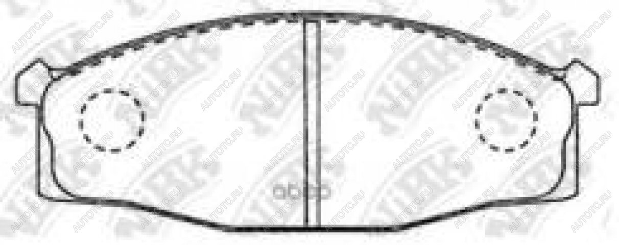 2 489 р. Колодки тормозные передние (4шт.) NIBK  Nissan Atlas ( F24,  H43) (2007-2021) правый руль, правый руль  с доставкой в г. Краснодар