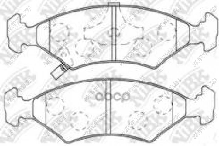 1 839 р. Колодки тормозные передние (4шт.) NIBK KIA Shuma (1997-2001)  с доставкой в г. Краснодар