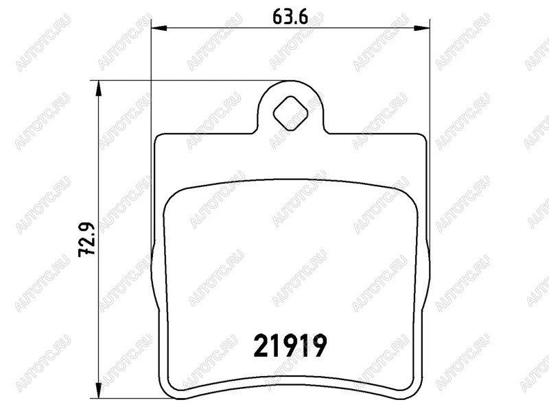 3 299 р. Колодки тормозные задние BAIKOR Mercedes-Benz C-Class W203 дорестайлинг седан (2000-2004)  с доставкой в г. Краснодар