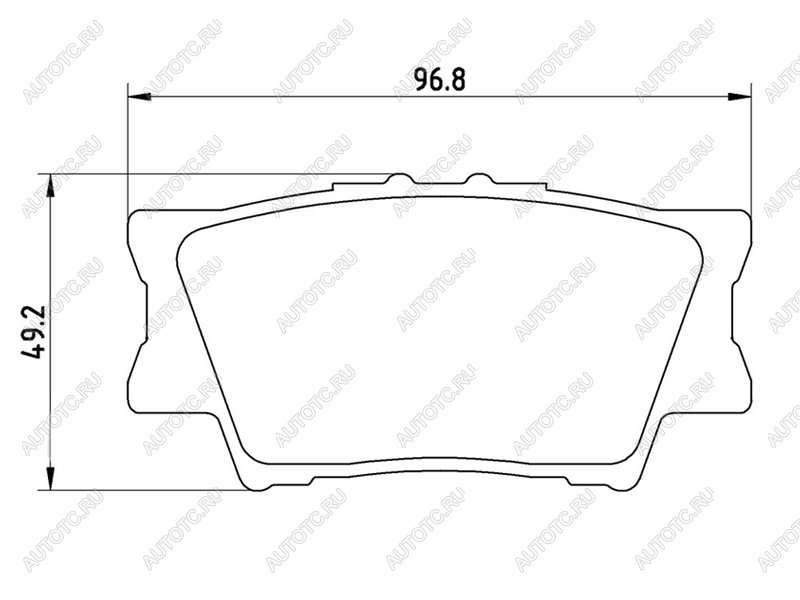 2 989 р. Колодки тормозные задние BAIKOR Toyota Camry XV40 рестайлинг (2009-2011)  с доставкой в г. Краснодар