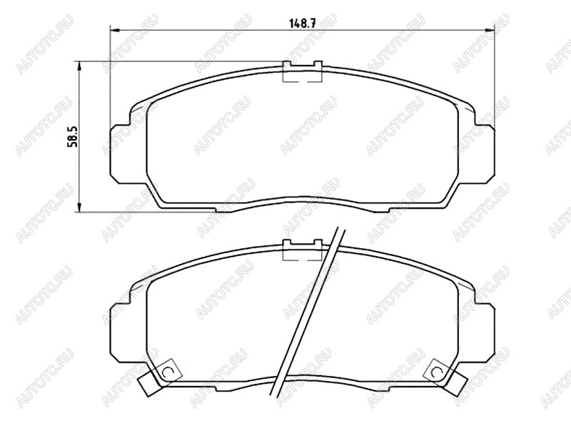 3 899 р. Колодки тормозные перед BREMBO Honda Accord CU седан дорестайлинг (2008-2011)  с доставкой в г. Краснодар