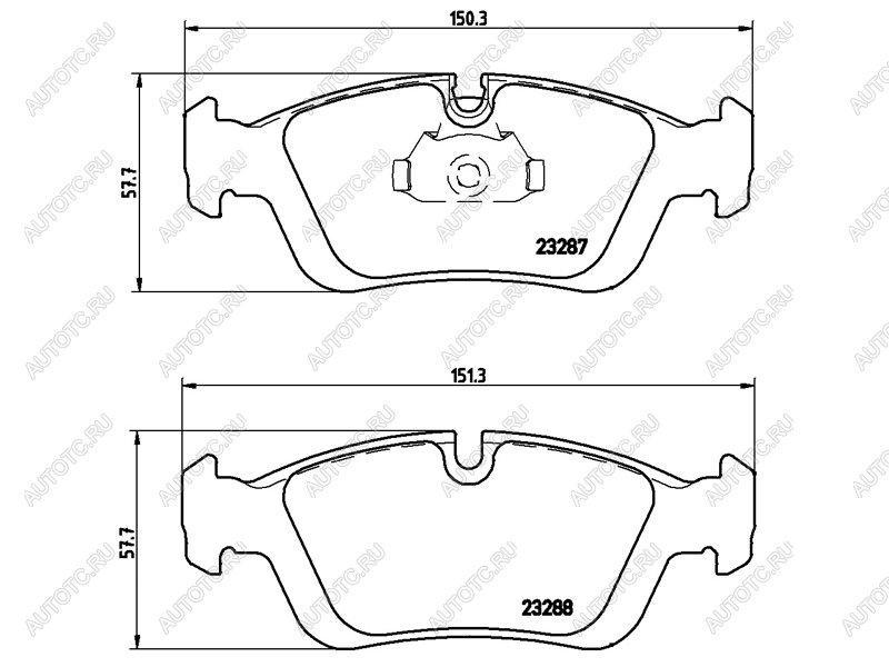 3 069 р. Колодки тормозные передние BREMBO BMW 3 серия E46 седан дорестайлинг (1998-2001)  с доставкой в г. Краснодар