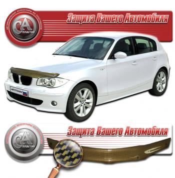 Дефлектор капота CA-Plastiс BMW (БМВ) 1 серия  E87 (2004-2011) E87 хэтчбэк 5 дв. дорестайлинг, хэтчбэк 5 дв. рестайлинг