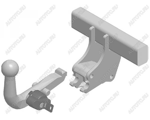 22 699 р.  Фаркоп (быстросъемное крепление шара) Galia  BMW 2 серия  F45 - X1  F48 (оцинкованный, шар А40H (AK4, W6, BMA))  с доставкой в г. Краснодар