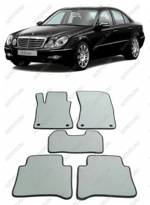 3 089 р. Текстильные коврики в салон (4matic LUX текстиль) SeinTex  Mercedes-Benz E-Class W211 дорестайлинг седан (2002-2006)  с доставкой в г. Краснодар