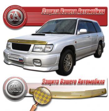 2 289 р. Дефлектор капота (Американская версия) CA-Plastiс  Ford Escape  2 (2008-2012) (серия Шелкография золото)  с доставкой в г. Краснодар. Увеличить фотографию 2