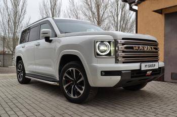 33 999 р. Защита порогов PT GROUP с алюминиевой площадкой Ø51мм(НПС) CHANGAN HUNTER Plus 2023- Haval H9 (2024-2025)  с доставкой в г. Краснодар. Увеличить фотографию 10