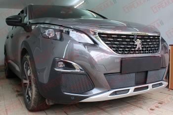 3 179 р. Защита радиатора (боковые) Стрелка11 Стандарт Peugeot 3008 2 (2016-2024) (черные)  с доставкой в г. Краснодар. Увеличить фотографию 2