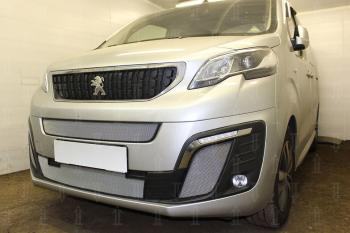 3 499 р. Защита радиатора (боковые) Стрелка11 Стандарт  Peugeot Traveller (2016-2024) (хром)  с доставкой в г. Краснодар. Увеличить фотографию 2