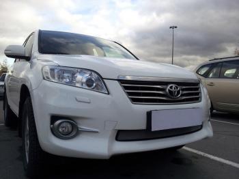 Защита радиатора Стрелка11 Стандарт Toyota (Тойота) RAV4 (рав)  XA30 (2010-2013) XA30 5 дв. 2-ой рестайлинг, 5 дв. удлиненный 2-ой рестайлинг