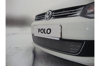 Защита радиатора Стрелка11 Стандарт Volkswagen (Волксваген) Polo (Поло)  5 (2009-2015) 5 хэтчбек дорестайлинг