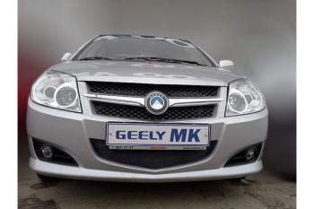 799 р. Зимняя заглушка решетки радиатора Стрелка11  Geely MK (2006-2015) (черная)  с доставкой в г. Краснодар. Увеличить фотографию 2