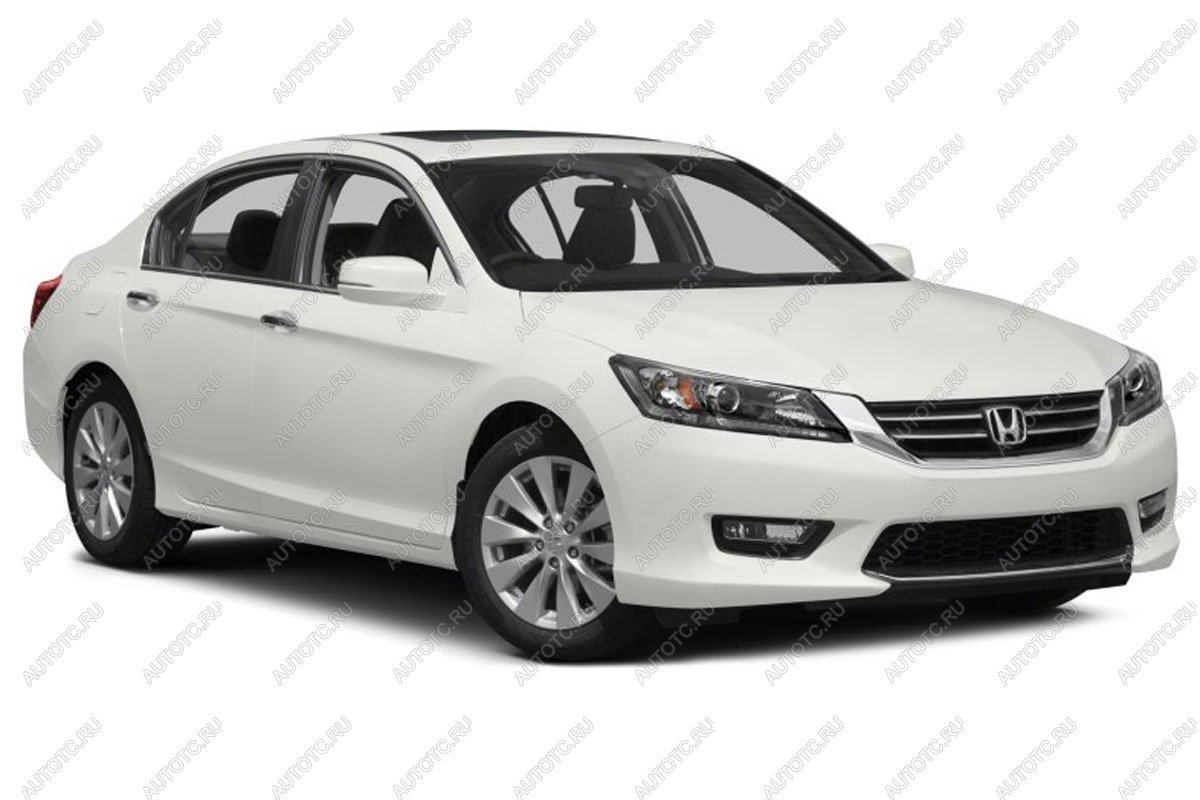 799 р. Зимняя заглушка решетки радиатора Стрелка11  Honda Accord  CR (2013-2016) седан дорестайлинг (черная)  с доставкой в г. Краснодар