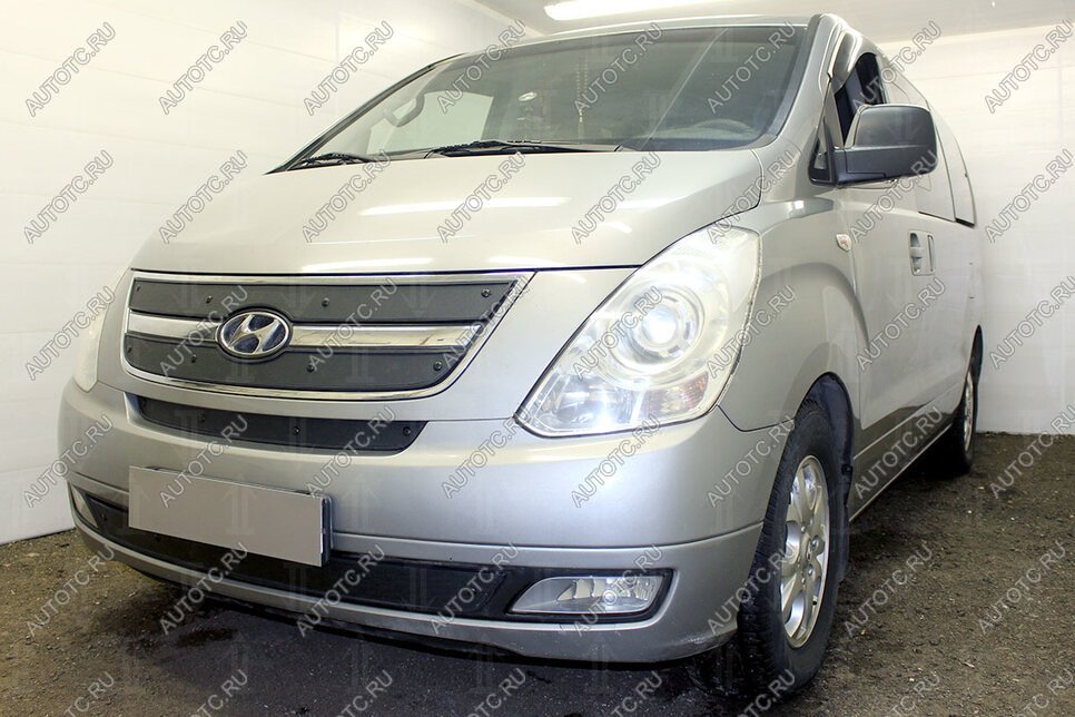 1 199 р. Зимняя защита радиатора (низ) Стрелка 11  Hyundai Starex/Grand Starex/H1  TQ (2007-2013) дорестайлинг (установка без защитной сеткой)  с доставкой в г. Краснодар