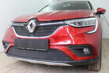 7 299 р.  Защита радиатора (верх, 2 части) Стрелка11 PREMIUM  Renault Arkana (2019-2024) (черная)  с доставкой в г. Краснодар. Увеличить фотографию 3