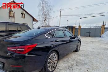 Дефлекторы окон 2D с хром накладками Стрелка11 Hongqi (Hongqi) H5 (аш)  C141 (2018-2022) C141