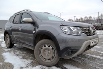 6 949 р. Защитные накладки на арки Petroil Tuning Renault Duster HM рестайлинг (2021-2024) (Текстурная поверхность (шагрень))  с доставкой в г. Краснодар. Увеличить фотографию 2