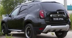 2 699 р. Защитная накладка на задний бампер RA  Renault Duster  HS (2010-2021) дорестайлинг, рестайлинг  с доставкой в г. Краснодар. Увеличить фотографию 3