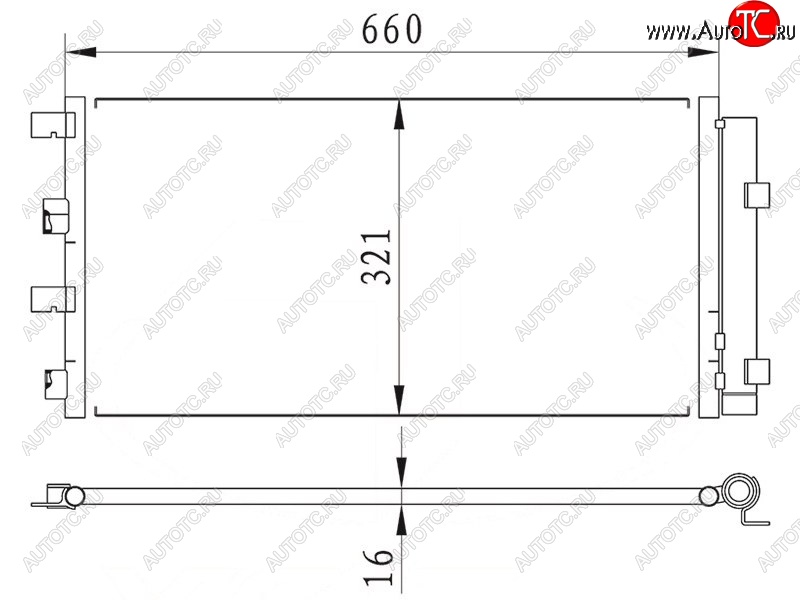 5 999 р. Радиатор кондиционера SAT  Renault Duster  HS (2010-2015) дорестайлинг  с доставкой в г. Краснодар