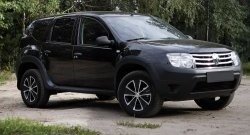 8 599 р. Накладки арок RA (комплект)  Renault Duster  HS (2010-2015) дорестайлинг (Поверхность шагрень)  с доставкой в г. Краснодар. Увеличить фотографию 2