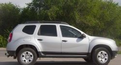 3 999 р. Накладки на двери Petroil Tuning Renault Duster HS дорестайлинг (2010-2015) (Тисненый пластик)  с доставкой в г. Краснодар. Увеличить фотографию 3