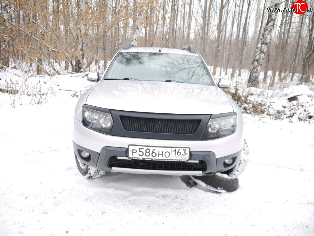 4 599 р. Решётка радиатора DM-Style  Renault Duster  HS (2010-2015) дорестайлинг (Без сетки, Неокрашенная глянец (под окраску))  с доставкой в г. Краснодар