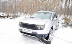 4 599 р. Решётка радиатора DM-Style  Renault Duster  HS (2010-2015) дорестайлинг (Без сетки, Неокрашенная глянец (под окраску))  с доставкой в г. Краснодар. Увеличить фотографию 4