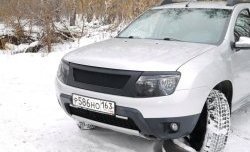 4 599 р. Решётка радиатора DM-Style  Renault Duster  HS (2010-2015) дорестайлинг (Без сетки, Неокрашенная глянец (под окраску))  с доставкой в г. Краснодар. Увеличить фотографию 2